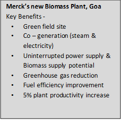 Merck Groa Biomass Plant - Key Benefits